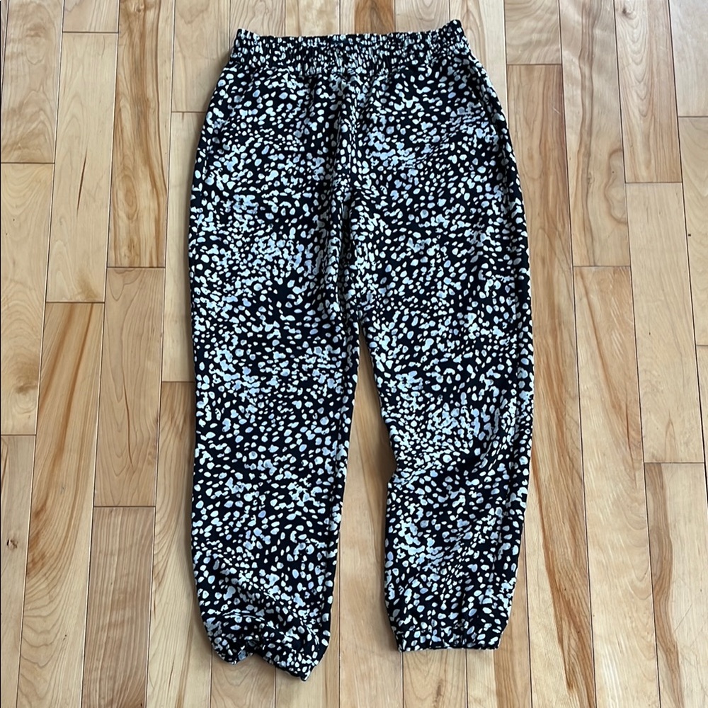 Black and White Patterned Joggers